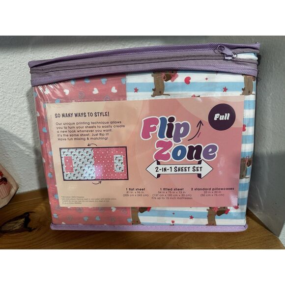 Flip Zone 2-in-1 Full Sheet Set NWT - Picture 4 of 5